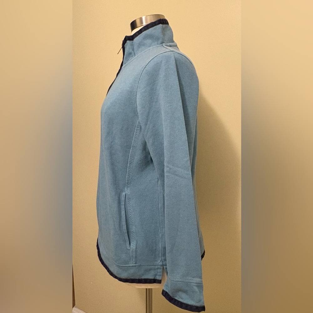 NWOT - Fat Face, The Iconic Airlie, Blue Green Quarter Zip Pullover,  Size 14 - Picture 7 of 8